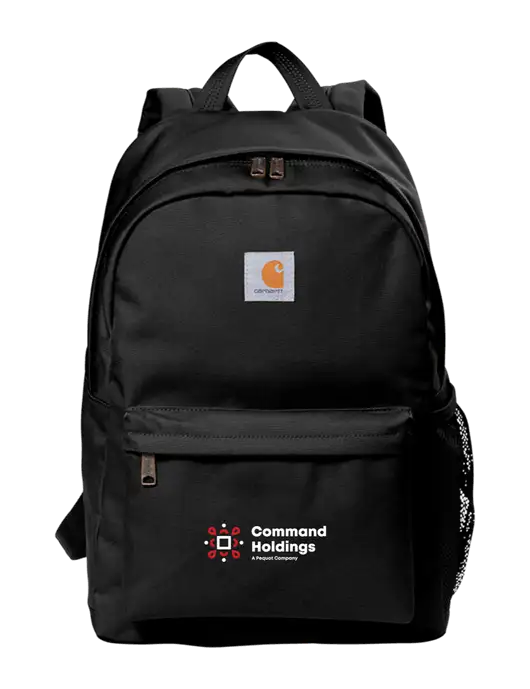 Carhartt Black Canvas Backpack w/Command Holdings Logo