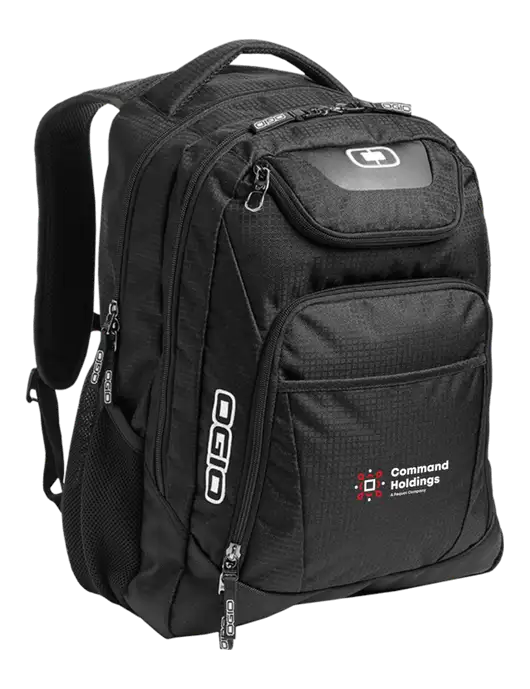 OGIO Black/Silver Excelsior Laptop Backpack w/Command Holdings Logo