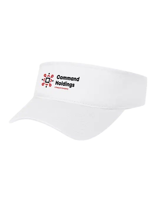 White Cap Visor w/Command Holdings Logo