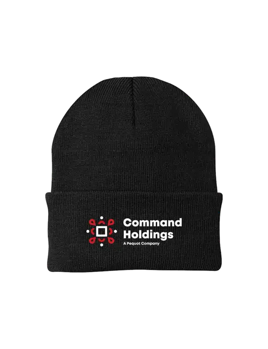Black Knit Cap w/Command Holdings Logo