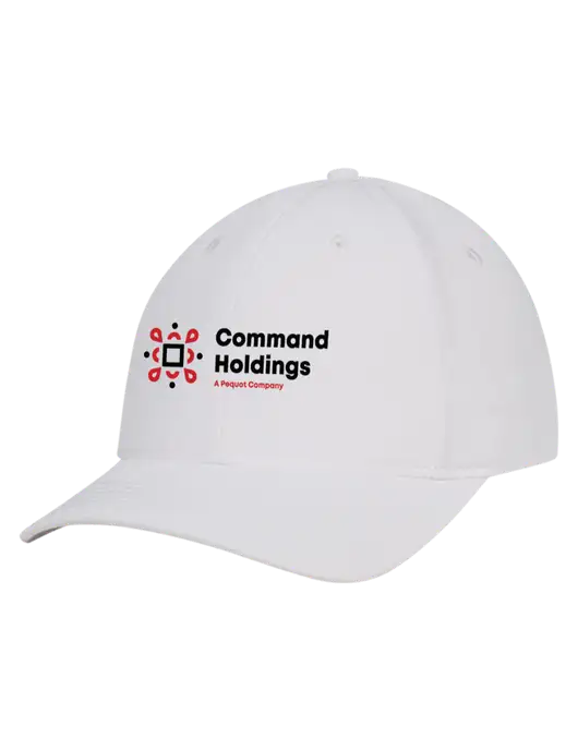 White Nylon Twill Performance Cap w/Command Holdings Logo