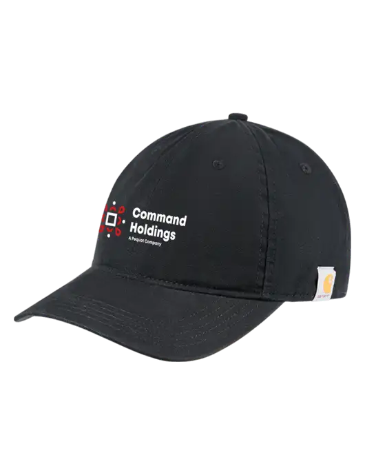 Carhartt Black Cotton Canvas Cap w/Command Holdings Logo