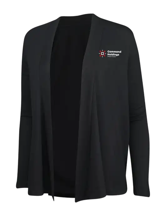 Black Womens Concept Cardigan w/Command Holdings Logo
