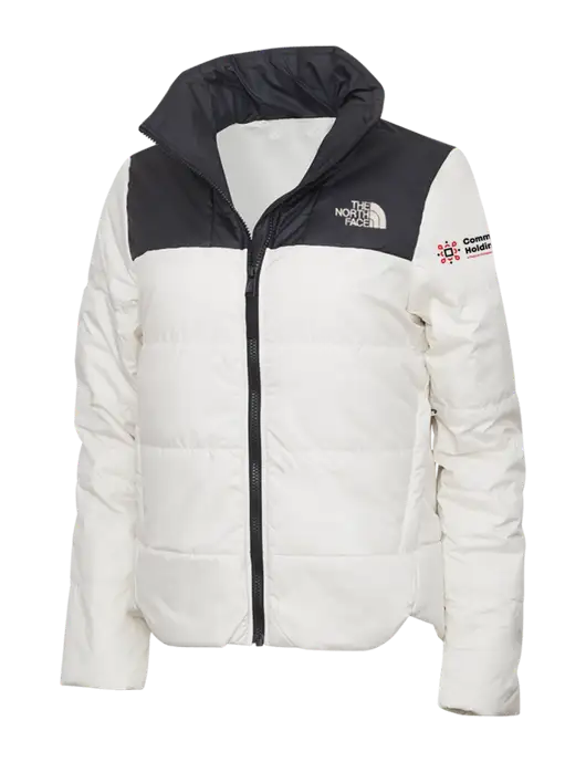 North Face Womens Vintage White Everyday Insulated Jacket w/Command Holdings Logo