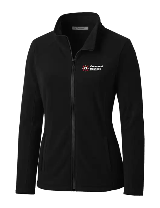 Black Womens Microfleece Jacket w/Command Holdings Logo