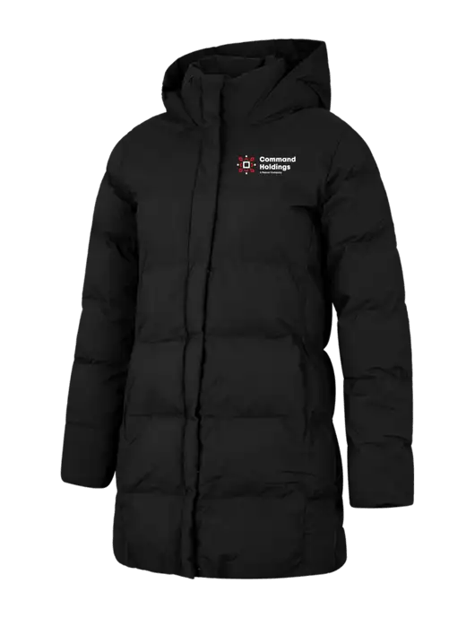Mercer+Mettle Womens Deep Black Puffy Parka  w/Command Holdings Logo